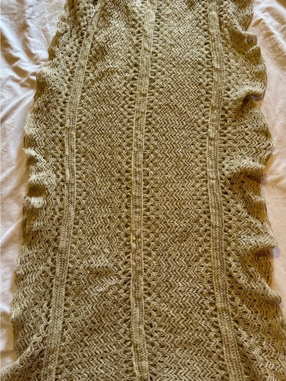 Accessorize Women's knit infinity scarf, metallic thread, neutral color